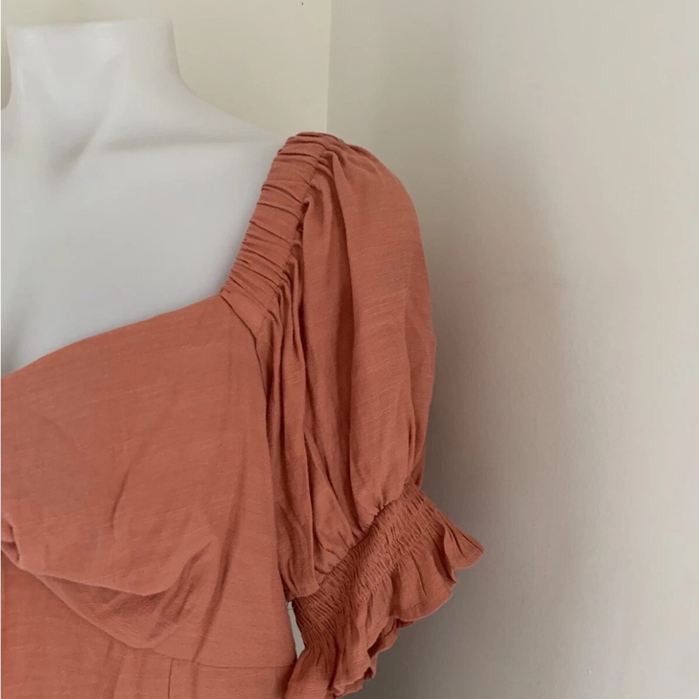 Woman's Terracotta Nine West Top With Side Zipper Large - Picture 4 of 9